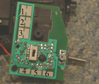The main circuit board from the controller.